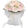 MINGZHE Bouquet da sposa per matrimonio, rose artificiali, bouquet da damigella d'onore, matrimonio, bouquet da sposa, decorazione di nozze, festa in casa, champagne