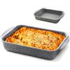 Avilia Teglia Rettangolare Antiaderente in Alluminio Resistente ai Graffi 35x30x7cm - Ideale per Dolci o Sformati, Lasagne, Pasta al Forno e Verdure Gratinate - Adatto alle Famiglie e Facile da Pulire