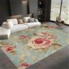Generico Tappeto Soggiorno 80x150cm Shabby Chic Rose Tappeti Salotto Moderno Tappeto Camera da Letto Tappeti Antiscivolo Grandi Tappeto Pelo Corto Tappeto Lavabile in Lavatrice