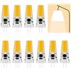 BVCL G4 LED Lampadina, 5W g4 Bulb,450 Lumen, DC 12-24V, 360 ° Angolo di Luce, Dimmerabile LED G4 Lampadina，Senza Flash (Color : Bianco Caldo, Size : 10 Pack)