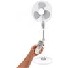 Wintem - Ventilatore a Piantana 40 cm con Telecomando - Altezza Regolabile da 125 a 135 cm - 6 Velocità, Timer 7,5H e Comandi Touch - Piantana Silenziosa 40W (Bianco)