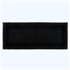 HOMESCAPES Tappeto da bagno lungo runner di lusso, 1600 g/m², extra morbido, 100% cotone, reversibile, antiscivolo, lavabile, super assorbente, ad asciugatura rapida, colore nero, grande, 40 x 100 cm