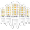 Cxyemt Lampadine LED G9, 3W, Equivalente a 28W 33W 40W Lampada Alogene, Bianco Naturale 4000K, AC 220-240V, Non Dimmerabile, Senza Sfarfallio, Lampada LED a Risparmio Energetico, Confezione Da 5