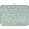 Mularoka Tappetino per stuoia per piatti a pois per bancone da cucina 40 x 50 cm assorbente in microfibra per scolapiatti reversibile da appoggio lavabile in lavatrice
