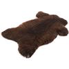 Cakla 100% pelle di pecora/agnello biologica; Morbida e soffice Ideale per il soggiorno, sotto il camino, in camera da letto; Un'aggiunta originale a qualsiasi interno; (Marrone, XL: 110-120 cm)