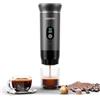 kejector Macchina da caffè portatile macchina espresso da viaggio macchina caffè nano-auto compatibile con caffè macinato capsula camper escursionismo campeggio ufficio grigio metallico