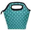 Hengpai Mermaid Tail Scales pranzo borsa termica termica Cooler neoprene borsa da donna per lavoro picnic, Tela, Multi9, taglia unica