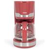 Livoo - Caffettiera elettrica DOD201 - Capacità 14 tazze, 1000 W, filtro riutilizzabile, mantenimento al caldo, sistema anti gocce, colore rosso Cile