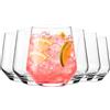 MIAMIO - Set di 6 Bicchieri da Acqua 420 ml, Bicchieri in Vetro, Bicchieri Alti, Set Bicchieri per Cucina, Bicchieri Tumbler - Lavabili in Lavastoviglie - Collezione Riva