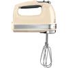 KitchenAid Sbattitore elettrico 9 velocità - Indicatore LED - 4 accessori lavabili in lavastoviglie - Crema