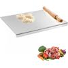 Fouvin Tagliere in acciaio inox, 30 x 40 cm, tagliere pesante in acciaio inox, tagliere da cucina per cucinare, cuocere pane e impastare, per carne, verdure, per cucina e bar