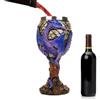 Generic Calice Da Vino Con Draghi Medievali - Coppa In Acciaio Inossidabile Con Design Fantasy, Bicchiere Da Collezione | Calice Sicuro Per Bere Vino O Bevande, Bicchiere Gotico Decorativo Per Uso Quotidiano,