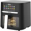 Generico Friggitrice Termo Zeta ad Aria Frittosnella 6,5L 12 Programmi Moderna Pratica Accessori Lavabili in Lavastoviglie Antiaderente Segnale Shake per Cottura Ottimale Timer Spegnimento Automatico