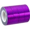 PATIKIL Scintillio Glitter Nastro 15mm x 5m, 4pz Olografico Arte Prisma Mascheratura Nastri Auto -Adesivo per Fai-da-Te Arte Artigianato Avvolgimento Decorazione, Viola