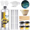 Fuchoi Kintsugi, kit di riparazione oro e argento, colla ceramica sicura per alimenti, per ceramiche, porcellane, ciotole, vetro, colla giapponese Kintsugi perfetta per principianti per ripristinare regali