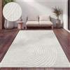 Paco Home Tappeto Cucina Da Esterno Salotto Moderno Balcone Terrazo Motivo Scandinavo Motivo Boho Monocolore, Dimensione:160x220 cm, Colore:Crema 6