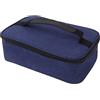 WPKD BLUEIY Borsa per Il Pranzo Coibentata, 3,2 Litri di Grande capacità in Tessuto Oxford a Prova di Perdite Maniglia Portatile Portapasti Borsa Termica per Bevande per Ufficio Gita in (Blu)