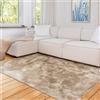Astra Tappeto di alta qualità per soggiorno, camera da letto, morbido tappeto a pelo lungo, morbido per interni, in marmo beige, 120 x 180 cm