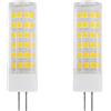 WOLTHID G4 Led Lampadina 220V 7W Led Lampadina Bianco Caldo 2700k G4 Base Bi-pin Led per Lampadario Ventilatore da Soffitto Puck Light Sostituzione per Lampadine Alogene, 7W-2PCS, Bianco Caldo