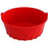 WheatThrive Fodera riutilizzabile in silicone per cottura lenta, 28,5 x 21,5 x 13 cm, resistente al calore, divisore a prova di perdite, rallenta i fornelli da cucina (rosso)