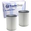 Trade-Shop 2 filtri dell'aria cilindrici HEPA sostituisce 6.907-038.0 Compatibile con Kärcher NT 70/2 Me Classic Edition *EU NT 70/2 Me Tc NT 70/2 Me Tc *EU