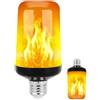 JZ Lampadina a fiamma LED,E27 Standard Base Flame Bulb,5W lampadina del partito fiamma,Upside Down Effect,Luci antincendio ad alta efficienza energetica per uso interno/esterno (4 PCS)