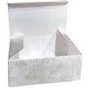 Regalami.shop, 12 scatole per bomboniera di alta qualità cm.11,5x8 h.5,5 automontante, in cartoncino rigido, color bianco, effetto paerlato, astuccio per bomboniera