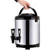 PILYON Urna per catering, dispenser di acqua calda con rubinetto, 6L/8L/10L/12L/16L/20L con rubinetto, secchio isolato in acciaio inox, barile per tè e latte, per acqua calda e bevande, 6 l