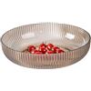 Buachois Ciotola per Frutta Trasparente, Ciotola per Insalata Inodore Elegante PET per Tavolo da Cucina Decorativo, Porta Cestino per Frutta, Prodotti, Verdure