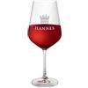 AMAVEL Calice da Vino Rosso con Incisione Personalizzata con Nome, Motivo Corona, Bicchieri da Collezione, Accessori Decorativi Cucina, Idea Regalo Natale o Compleanno
