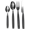 Kovalmax® Set 24 posate in acciaio inox servizio da tavola per 6 persone grigio