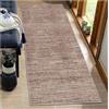 BORKOY Tappeto Passatoia Cucina/Corridoio 3 metri Antiscivolo - Design Astratto Marrone, Superficie Morbida e Lavabile, Perfetto per Soggiorno, Ingresso, Lavanderia, Facile da Lavare,60x300cm
