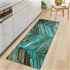 BUANFUA Zerbino per interni verde 40 x 120 cm lungo tappeto corridore corridoi cucina tappeti antiscivolo tappetino comfort tappetini multiuso per bagno o postazioni di lavoro
