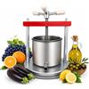 TANIASHOP Torchio Manuale Acciaio inox 430 Made in italy Pressa Manuale Torchietto Premitutto Spremitutto Spremiagrumi Manuale Adatto per Melanzane Uva Frutta Verdura (Medio)