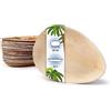onlyleaf Palmware - Servizio da Tavola in foglie di palma I 25 pezzi piastra di Palma a forma di goccia 26cm I Stoviglie biologiche biodegradabili Stoviglie da festa Stoviglie monouso compostabili