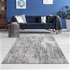 Astra Tappeto di alta qualità firmato Antea - tappeti moderni a pelo corto - tappeti per interni in design vintage - (80x150 cm, decorazioni blu/beige)