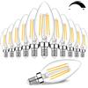 BesLowe 12-Pack Dimmable E12 LED Candelabra Bulbs 60W Equivalent, 2700K Soft Warm White, 600 Lumens B11 Candle Base 6W C35 LED Fil...