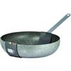 OISE ART STORE Trade Shop - Padella in Alluminio Antiaderente Saltapasta Grigio Pietra ø 34/38cm con Manico Cucina - -Diametro 38cm -