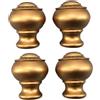 EHJRE 4 Terminali per Aste di Tende, Ricambi per Decorazioni Interne, Oro