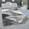 Paco Home Tappeto Salotto Moderno Pelo Corto Pastello Vintage Astratto Diversi Stili, Dimensione:200x290 cm, Colore:Antracite