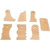 Eminchu Costole per Modellare in Legno Pratici Strumenti per Modellare i Piedi con Costolette in Ceramica per la Lavorazione Dell'argilla, Legno di Faggio per Principianti Ed Esperti