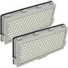 vhbw 2x filtro compatibile con Miele Compact Complete C3 aspirapolvere - filtro HEPA aria di scarico bianco