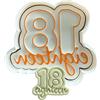 Tagliabiscotti.it - 18 eighteen - Compleanno diciottesimo - Cookies Cutter Formina Stampo per creare biscotti e decorazioni in pasta di zucchero per torte classiche o in cake design - 8 x 7,5 x 1,2cm