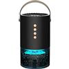Kouamor 1300 ml, deumidificatore elettrico piccolo, timer a tre livelli, regolazione dell'illuminazione ambientale, arresto automatico in piena acqua, per appartamento bagno, cantina (nero)