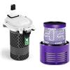 Generico Compatibile con Dyson, V10 Motore 3 File Fori(Chinese version) | V10, versione cinese, motore corto, 3 file fori, scheda madre, filtro integrato, ricambio, riparazione aspirapolvere