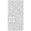 Panorama Tappeto Vinile - Modello Idraulico Talavera Grigio 80x150 cm - Varie Dimensioni - Tappetino Lavabile per la Cucina - Passatoia PVC Antiscivolo