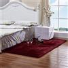 YAOTT Tappeto Faux Pelliccia di Pecora, Tappetto Decorativo a Pelo Lungo in Imitazione Lana Molto Caldo Morbida Soffice Shaggy Antiscivolo Lavabile in Lavatrice per Camera da letto Rosso bordeaux 70X180CM