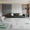 Taidianolp Tappeto Salotto Moderno Pelo Corto,Grigio Bianco Astratto Moderno, Verde, 160 x 180 cm,Design Decorazioni Soggiorno, Camera da Letto,