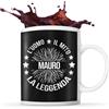 Planetee Tazza Mauro il Mito la Leggenda | Tazza Ceramica Nome Messaggio Divertente Originale Idee Regali Anniversario Natale Valentino Uomo padri fratelli amici colleghi mariti