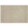 Olivo Tappeti Olivo.shop - Duna, tappeto lavorato a mano per il bagno in 100% cotone super assorbente. (LINO, 60x110 cm)